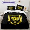 Al-Ittihad Club Pattern Bedding,Quilt Set Quilt Cover Pillowcase Home Birthday Gift(1 * Duvet Cover + 2 * Pillowcase, Without Core)