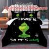 Duvet Cover Printed With Christmas Decoration Super Soft Brushed Microfiber Double Bed Comfortable Set With Zipper Closure And 2 Pillowcases