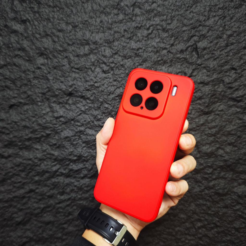 Built-in Flannel Is Suitable for Xiaomi 17ultra Imitation Liquid Silicone Redmi K90 Straight Edge Mobile Phone Case 15pro All-inclusive.