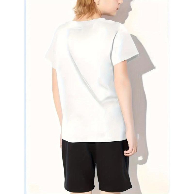 Europese maten Jongens "CAPYBARA BRUH" Grafisch T-shirt - T-shirt met Capybara Ontwerp, Zachte Ademende Stof voor Elke Dag