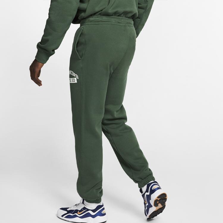 Nike X Stranger Things Hawkins High Phys. Ed Sweatpants Green White Men's CQ3656-323