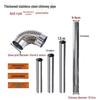Stainless Steel Chimney Elbow for Wood Stove & Fireplace
