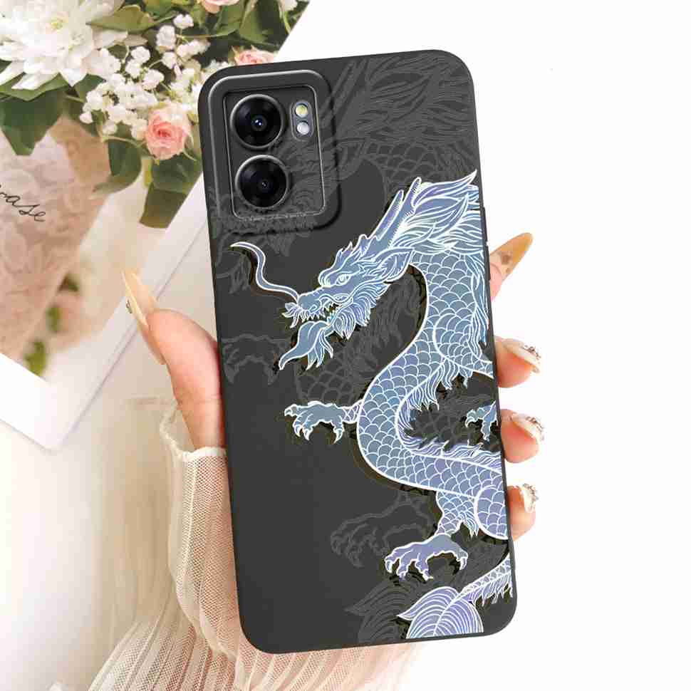 For Oppo A57 5G 2022 Casing Cool Dragon Pattern Cover Soft Silicone Phone Cases For Oppo A57 A 57 5G PFTM20 Coque Cover