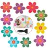Flower Bath Tub Slip Stickers 3.99*3.93 Inch Waterproof and Non-slip Paster  Pool
