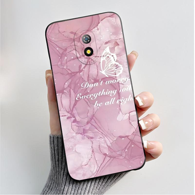 Coque de téléphone imprimée pour Itel A16 / A16PLUS / A23 / ITEL Alpha Lite Funda Coque Souple en Silicone Noir Coque Fleurie Mignonne Capa