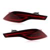Car Flashing 2PCS Red Lens LED Rear Bumper Reflector Lamp Tail Brake Light Fog Lamp for Honda CRV CR-V 2017 2018