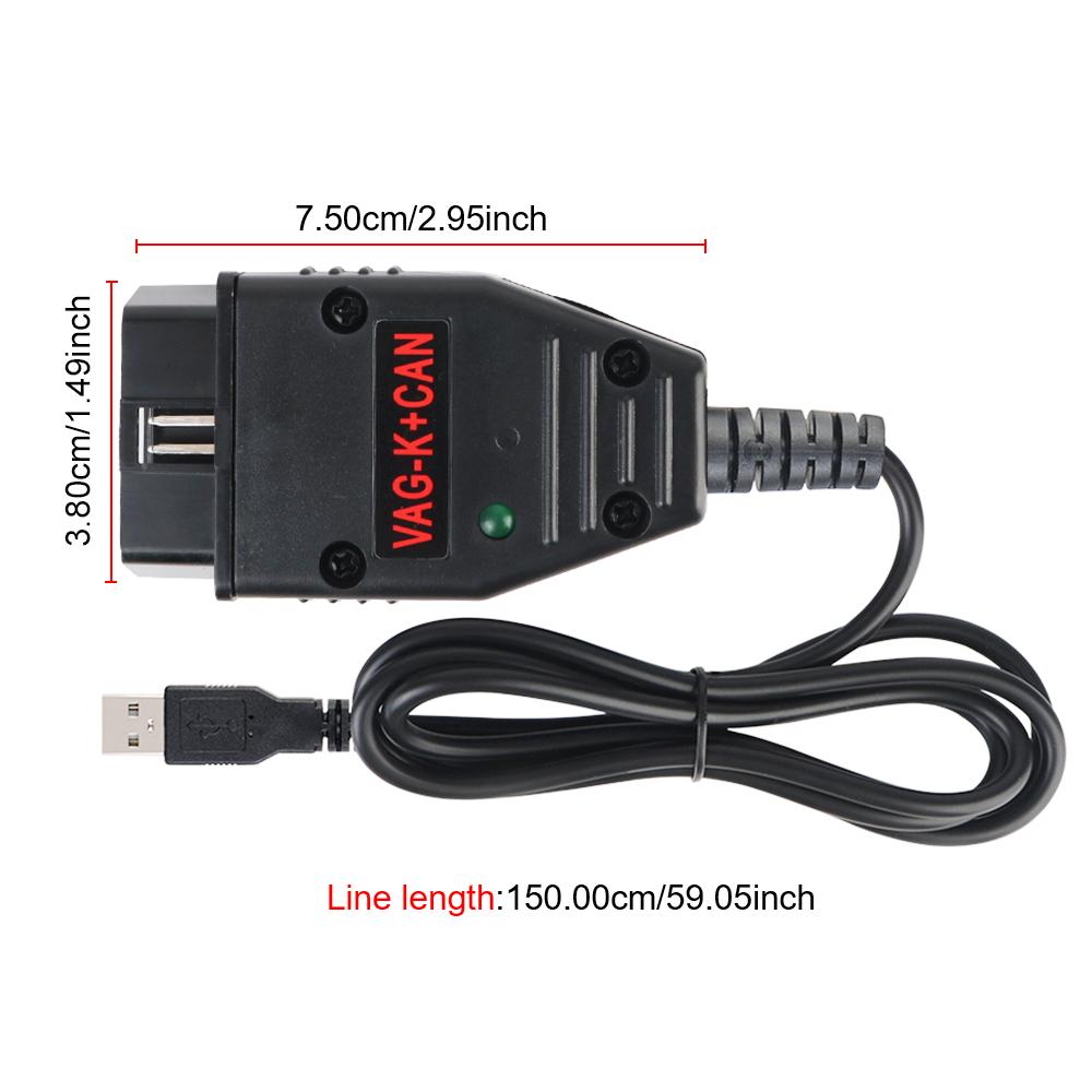 With FT232RL PIC18F25K80 Chip Cable Commander 1.4 for VW/ALLDI OBD2 Diagnostic Tools VAG K+CAN Car Accessories OBDII Scanner