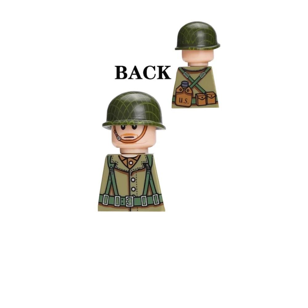 US Airborne 101ST Soldier Figures Building Blocks Officer Army Warrior Infantry Military Accessories Gun Weapon Bricks Toys GR03