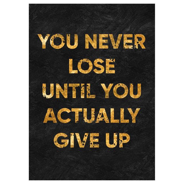 Nordische Goldfolie Inspirierende Zitate Leinwandgemälde Poster und Drucke Wandkunst Bild für Büroraum Heimdekoration Kein Rahmen