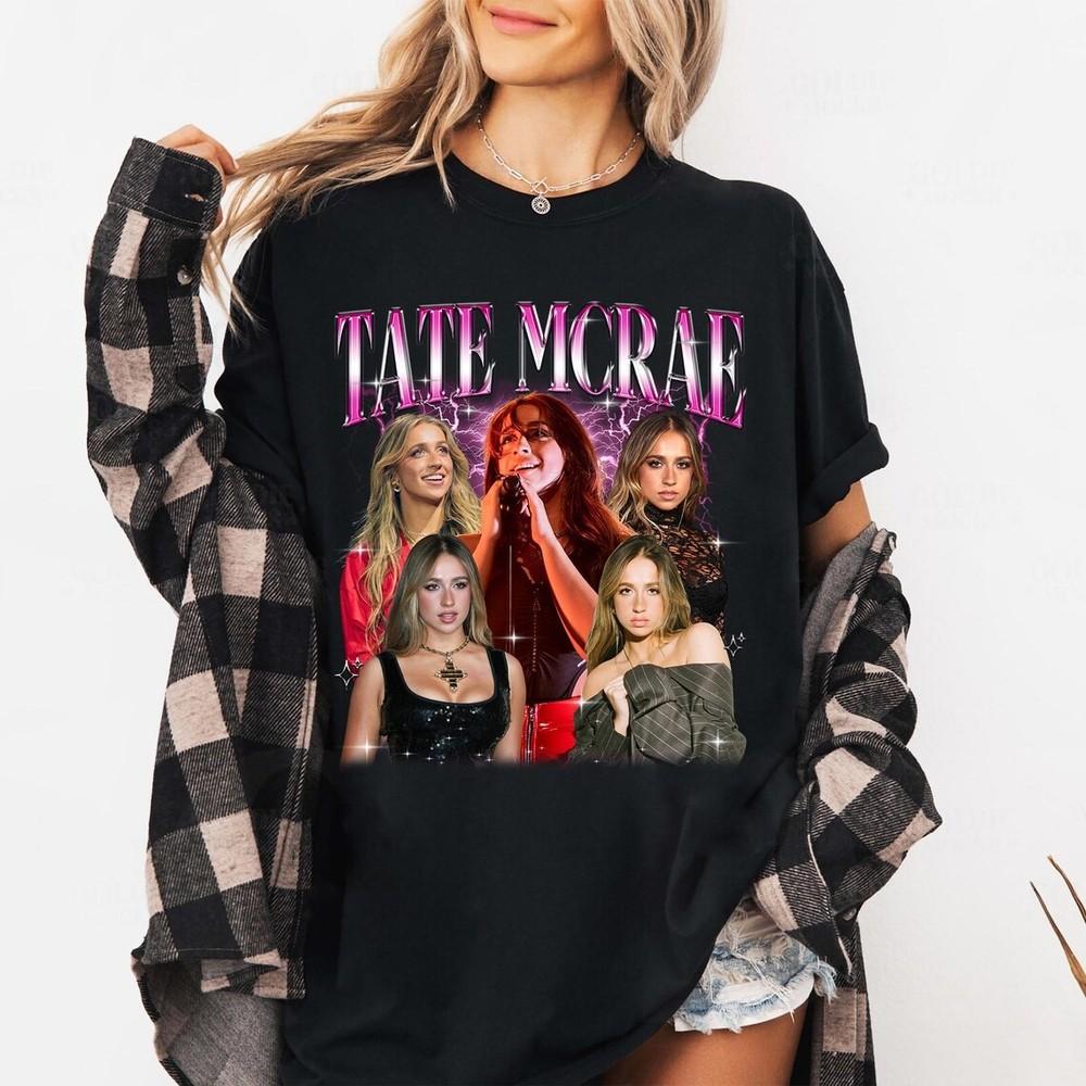 Tate McRae Shirt Tate McRae Bootleg Rap Shirt Tate McRae Tour Fan Shirt Unisex T-Shirt M