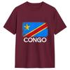 Congo Flag Unisexs T Shirts Crazy Tees Short Sleeve Crew Neck Tshirt 100 Cotton 6xl Clothing