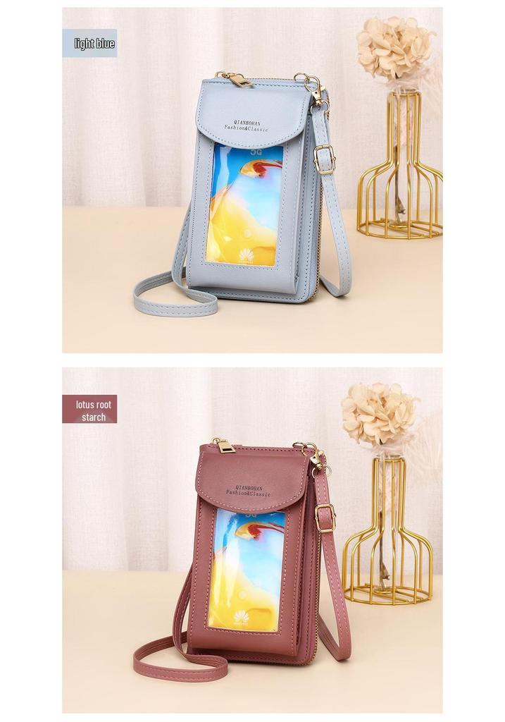 Women's Crossbody Touchscreen Phone Bag: Multifunctional Wallet & Small Shoulder Pouch