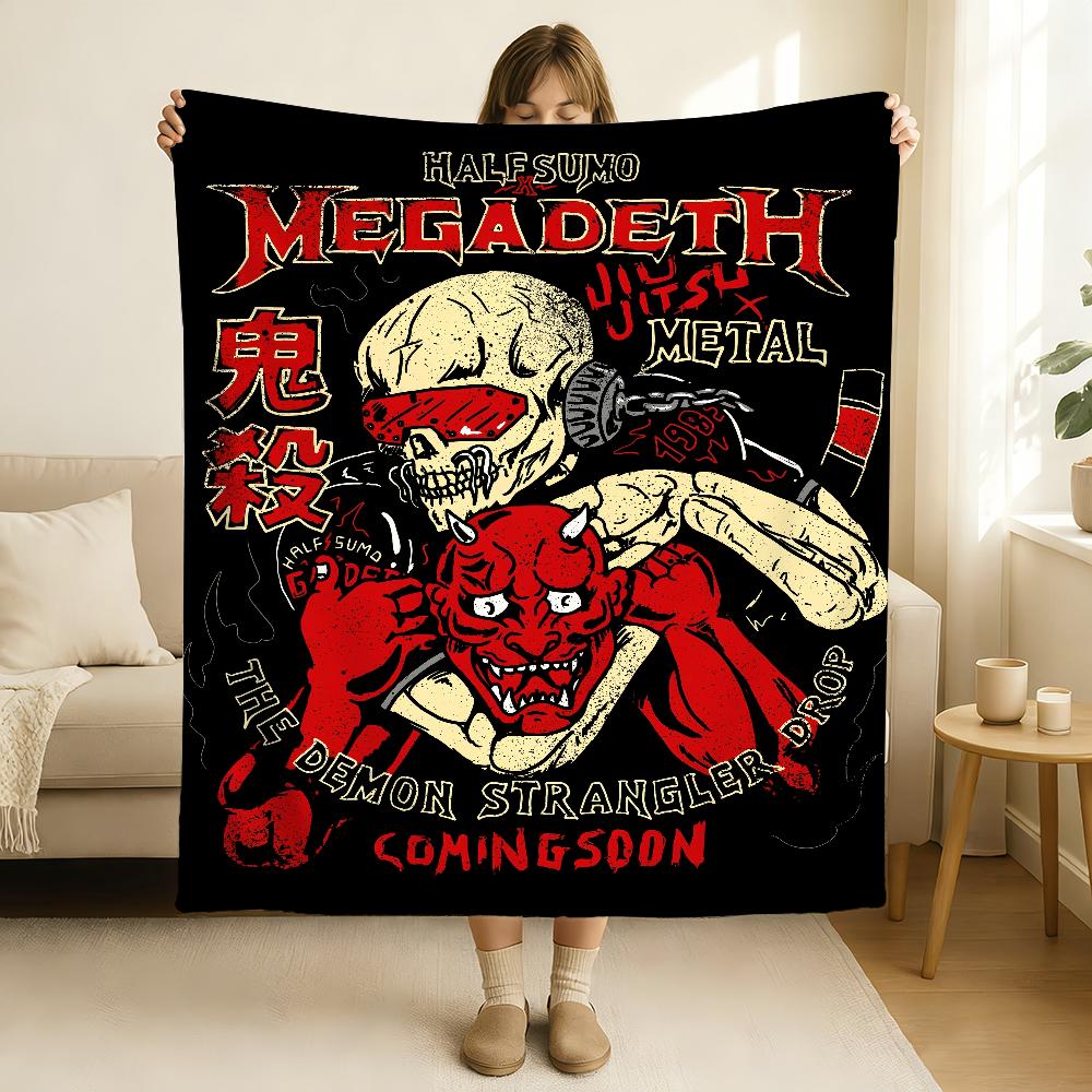 Band M Megadeth S Blanket Soft and Skin Friendly For Couch Bed Napping Bedspread All Seasons Comforter