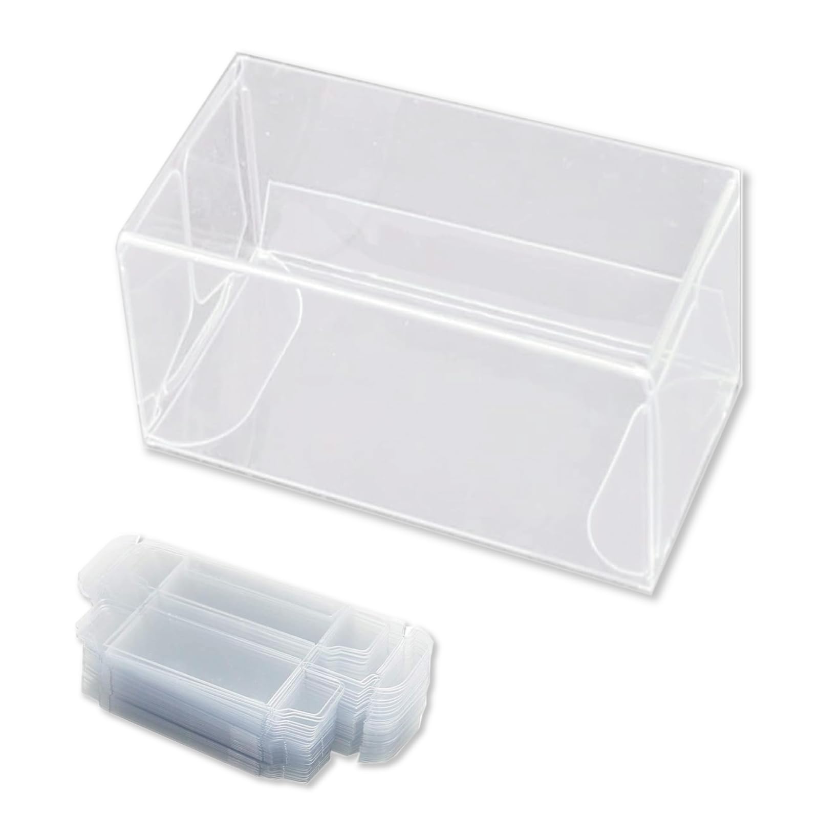 

TJQ Миниатюрный автомобиль Прозрачный Большой Прозрачный из Кейсов, Вместимость, Хранение, Дисплей, Коллекция, [Набор 120]