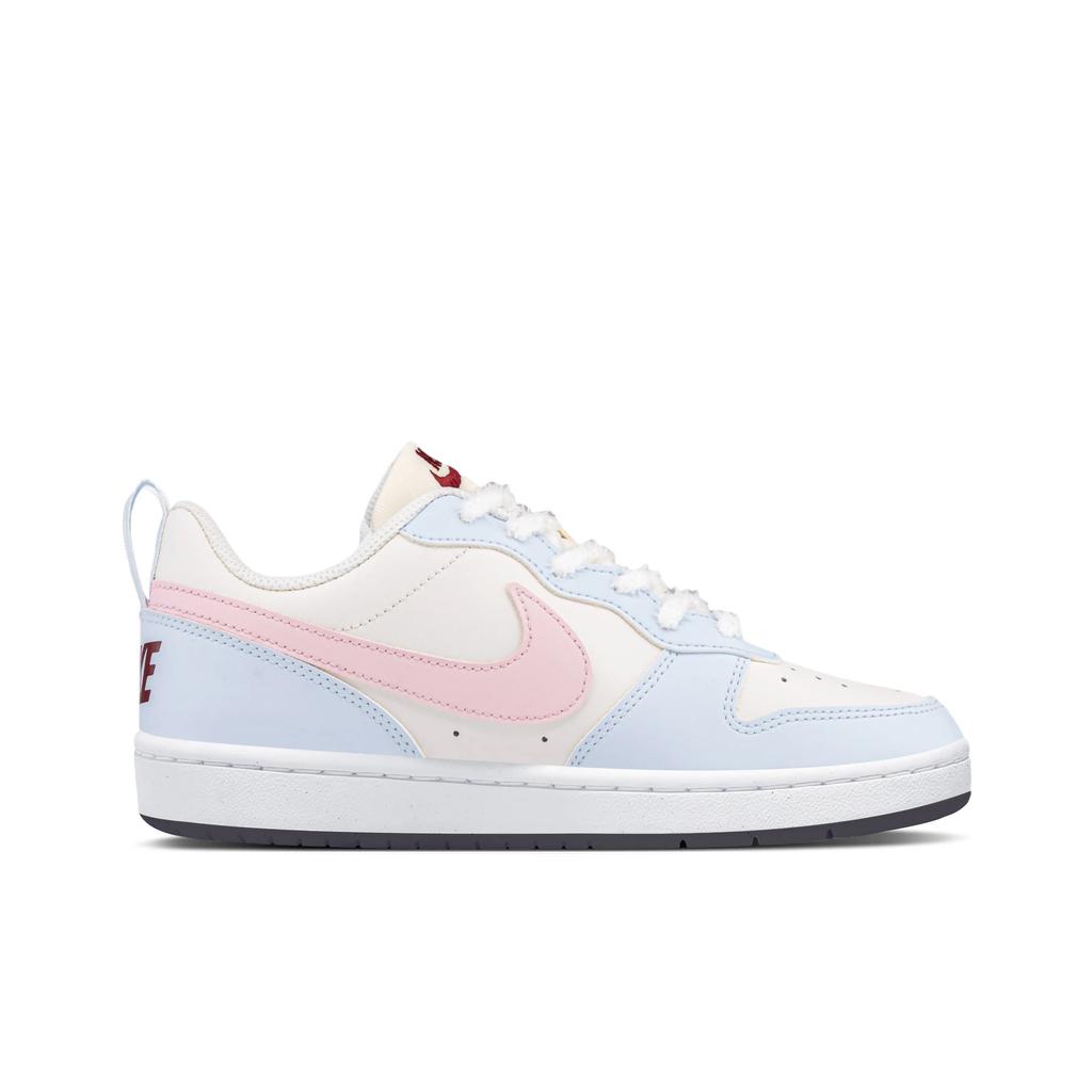 Nike Court Borough Cushioning Breathable Low Top Skateboard Shoes Unisex Pink Blue FV8120-141 (TeamL-)