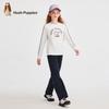 Hush Puppies Girls' Long Sleeve Round Neck T-shirt