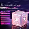Black Warrior Rubik's Cube Bluetooth Speaker: High-Fidelity Sound, Seven-Color Lights, Large Volume Subwoofer
