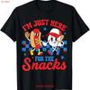 Im Just Here For The Snack Baseball Sister Toddler Girl Kids T Shirt Vintage Breathable Streetwear Designer Clothes