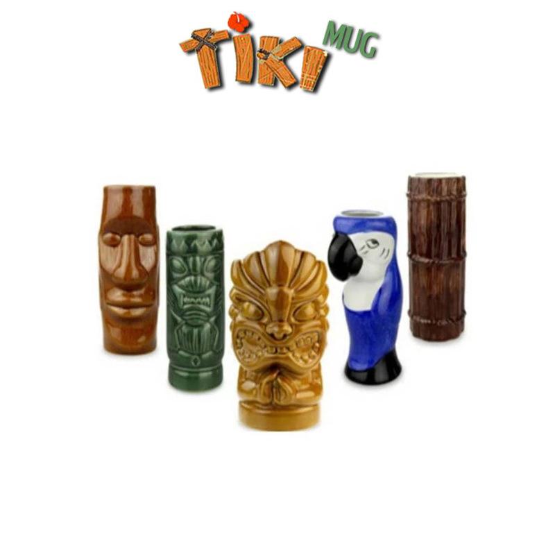 Hawaiian Ceramic Cup TIKI Creative Cocktail Cup Embossed Water Cup Tiki Cup Zombie Face