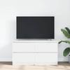 VidaXL TV Cabinet White 100x35x54 Cm Engineered Wood, Tv Stand, Hifi Cabinet, Entertainment Center, Tv Buffet, Furniture 861796