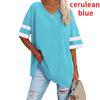 Women's Striped T-Shirt V-Neck T-Shirt Half Sleeve Comfort Top