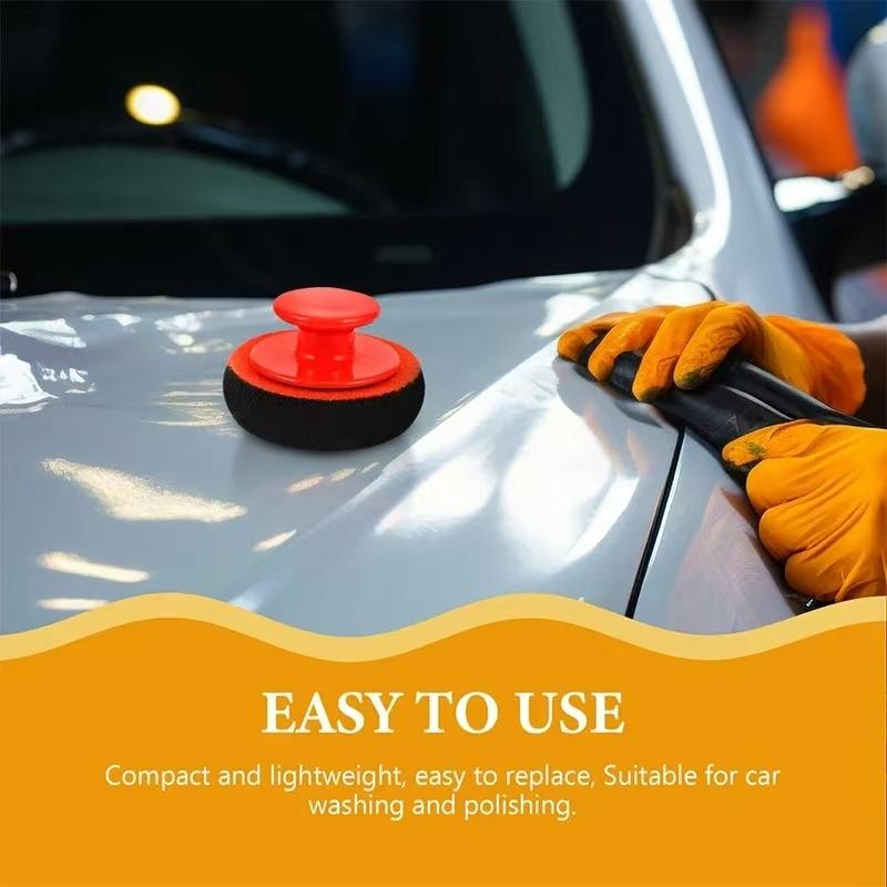 5PCs foam car wax applicator pad hand polisher car wax sealing glaze car beauty wax mall sponge polisher accessories