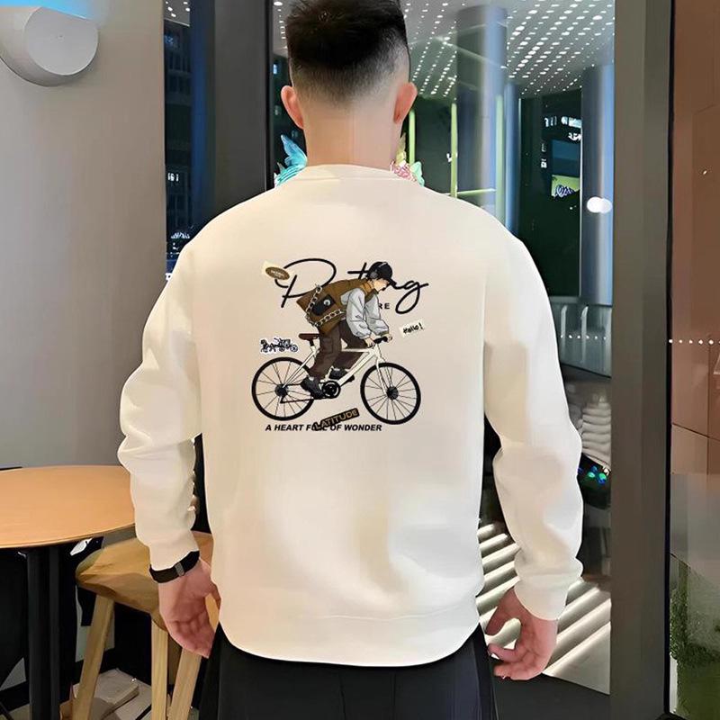 Men's Trendy Autumn/Winter Handsome Printed Heavyweight Hoodie - High-End Casual Fashion Top