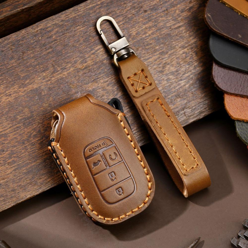 Genuine Leather Key Cover for Honda Keys North America Exclusive Key Holder for Honda Vehicles