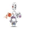 New 925 Silver Color Family Brothers and Sisters Charms Beads Fit Qikaola 925 Bracelets Fine DIY Birthday Jewelry