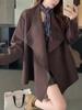 2025 Fall/Winter Women's Mid-Length Waist-Cinching Knit Cardigan Sweater