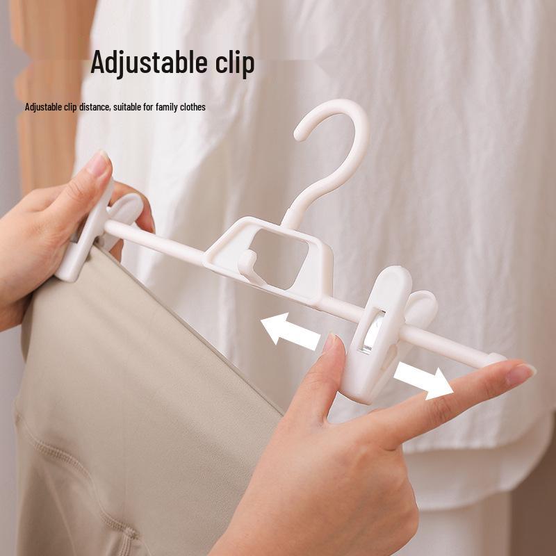 Pants Rack: Non-Marking Clips & Multifunctional Hanger for Wardrobe, Underwear, and More