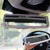 HIGHAWK Rearview Mirror with Artificial Sparkling Design for Car Interior Mirror Decoration with Diamonds, Women, (Silver Butterfly)