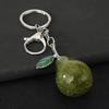 Keychain Pendant Imitation Glitter Pear Shape Zinc Alloy Key Chain with Lobster Clasp Easy To Hang Key Holder Backpack Car Accessory