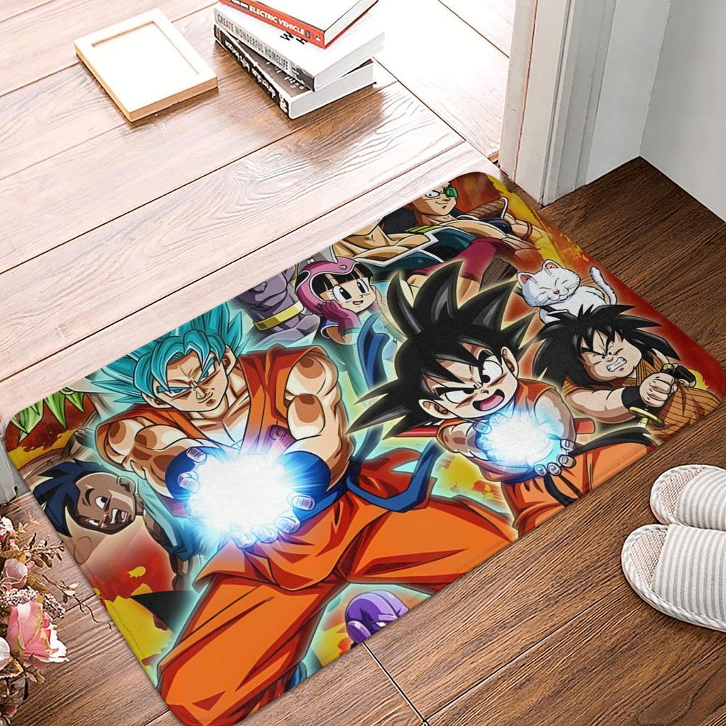 Goku Anime Dragon Ball Doormat Mat Anti-Slip  Kitchen Bathroom Toilet Rug Carpet 40*60cm