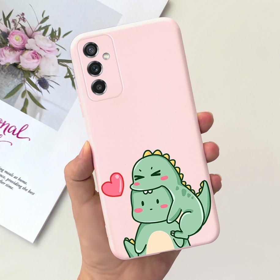 For Samsung M52 5G Case Lovely Duck Cat Head Dinosaur Fundas Soft TPU Phone Cases For Samsung Galaxy M52 5G SM-M526B Hoesje 6.7"