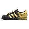 adidas Originály SUPERSTAR Černá Zlatá Dračí Šupiny Nízké Skateboardové Boty Unisex Černá Zlatá EG4959(Tým140-)