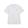 Letter Logo Print Round Neck Loose Comfortable Casual Early Spring Short Sleeve Polo Shirt Unisex Polo Shirts White APLV605-1