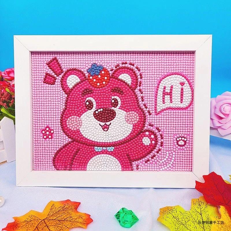 Kuromi Cartoon Diamond Painting Kit: Peace & Joy DIY Gift for Students and Kids.