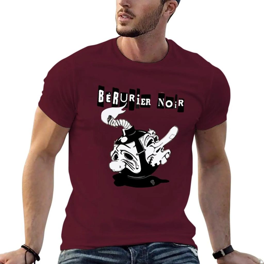 Berurier Noir T-Shirt Baggy Shirts Sweat Boys Animal Print Big and Tall T Shirts for Men
