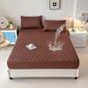 Waterproof Solid Color Fitted Mattress Protector Cover