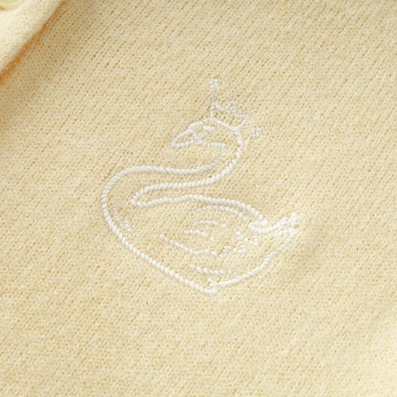 Semir Chen Duling Women's 2025 Winter Embroidered Short Knit Cardigan