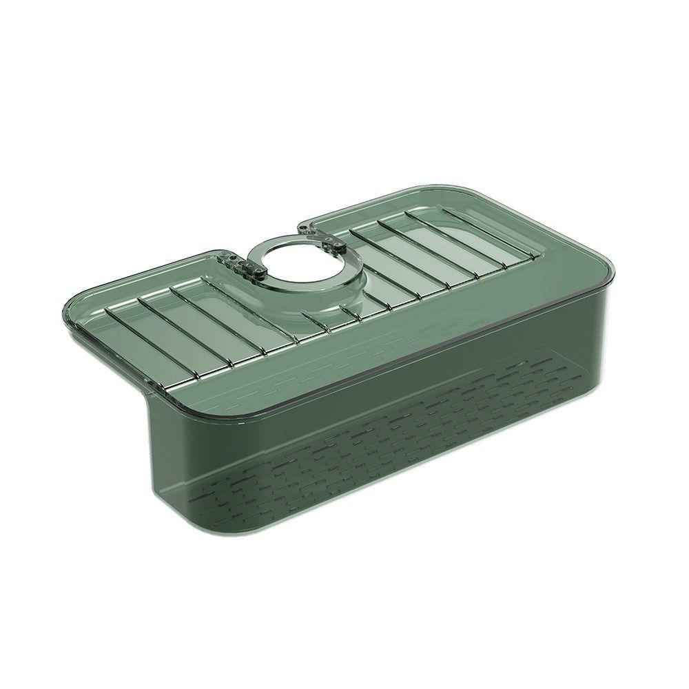 

Non-Slip Sink Sponge Rag Drainer Rack Plastic Sink Drainer Rack for Kitchen зелёный