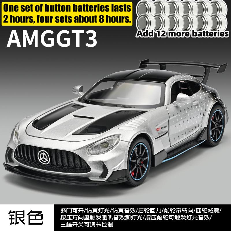 1:22 Mercedes Benz AMG GT3 Circuit Endurance Racing Car Alloy Metal Diecast Model Car Simulation Vehicle Home Trendy Ornaments