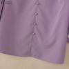 ZANZEA Women Casual V-Neck Solid Color 3/4 Sleeve Loose Blouse
