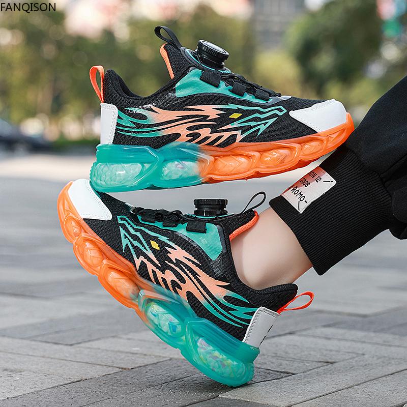 Весенне-осенняя детская дышащая сетчатая детская спортивная повседневная обувь — фото 15