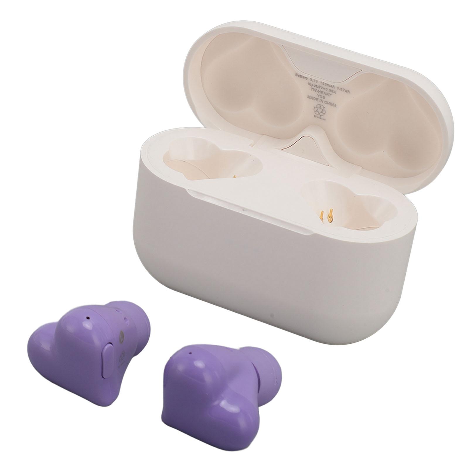 

Беспроводные наушники в форме сердца, HIFI стереозвук, водонепроницаемые наушники Bluetooth 5.3 с зарядкой фиолетовый