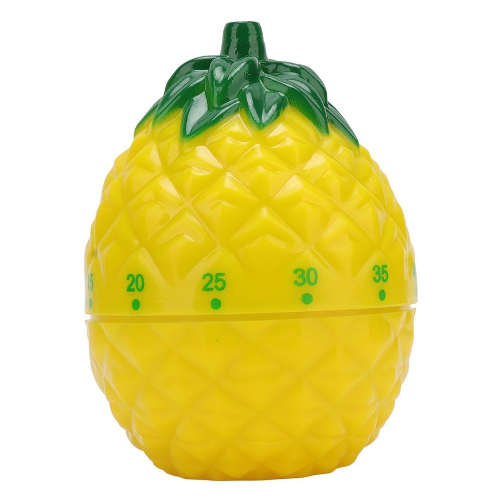 

Pineapple Shape Mechanical Kitchen Timer 6.4x6.4x8.7cm 60 Minutes Cartoon Timer Mini Cute Alarm Clocks Sleep Reminder/Napping
