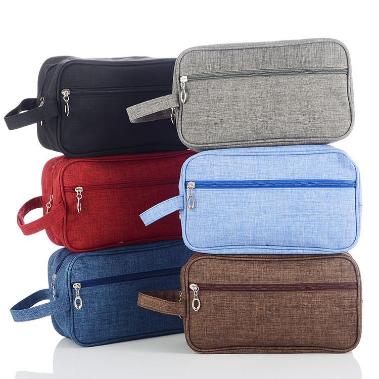 Mens Travel Cosmetic Bag With Sealed Nylon Material For Outdoor And Bathroom Storage