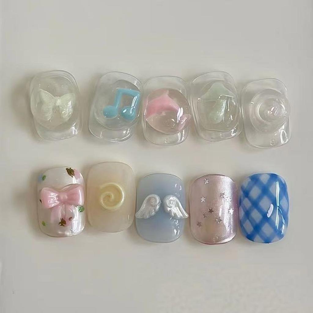 Matriță Accesorii pentru Artă pe Unghii din Silicon Forme Diverse Matriță Decorativă 3D pentru Unghii Textură Siliconată pentru Diverse Tipuri de Unghii