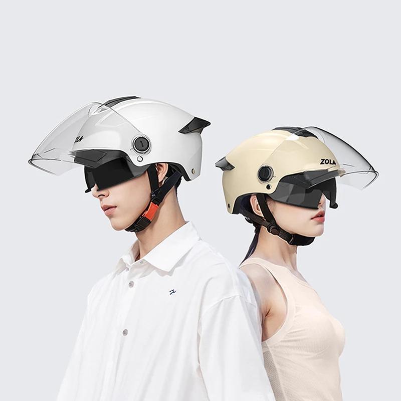 UV Protective Motorcycle Helmet with Sun Visor Lightweight All Season Safety Gear for Men Women E Bike Compatible